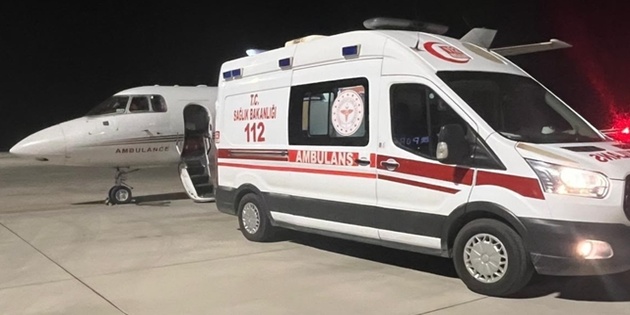 Tokat’ta Ambulans Uçak 9 Günlük Bebek İçin Havalandı